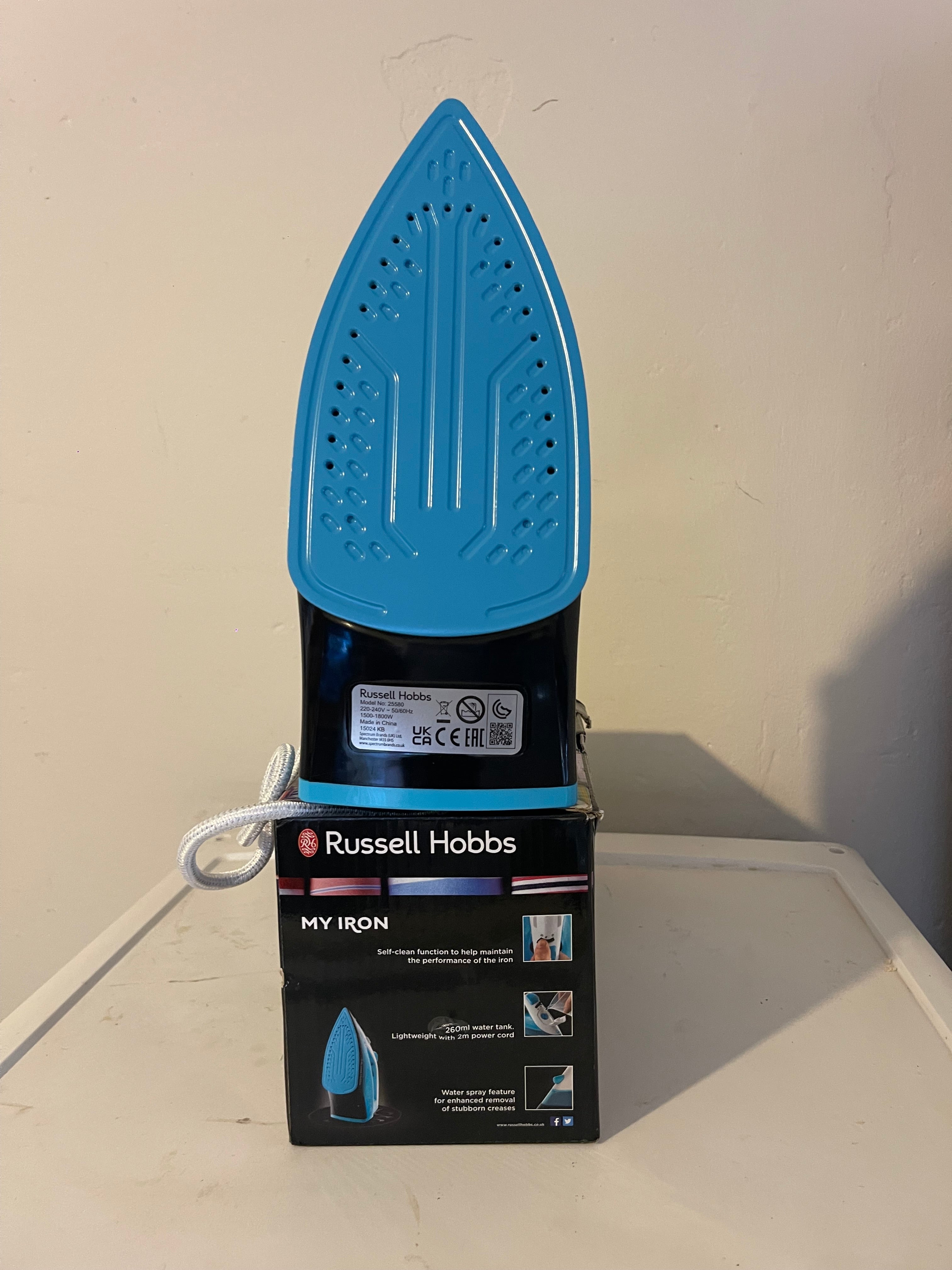 Russell Hobbs Electric Steam Iron Blue 1800W